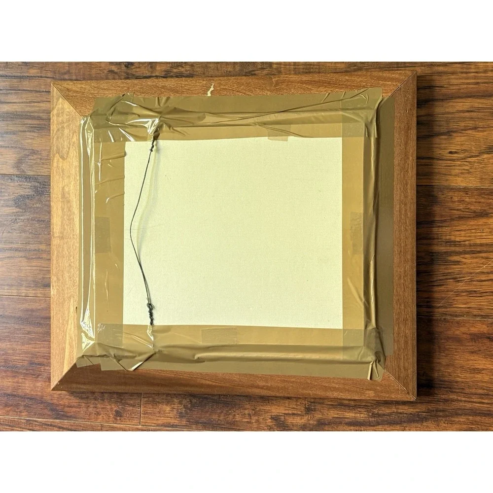 Vtg Framed And Completed Needlepoint White Horse Head Wall Art Western 14